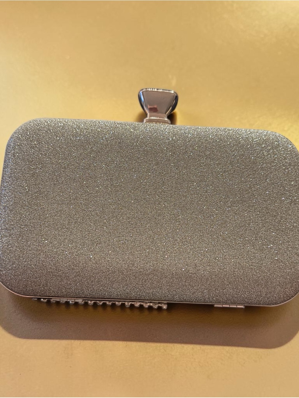 Gold Crystal Embellished Evening Clutch - Picture 2 of 11